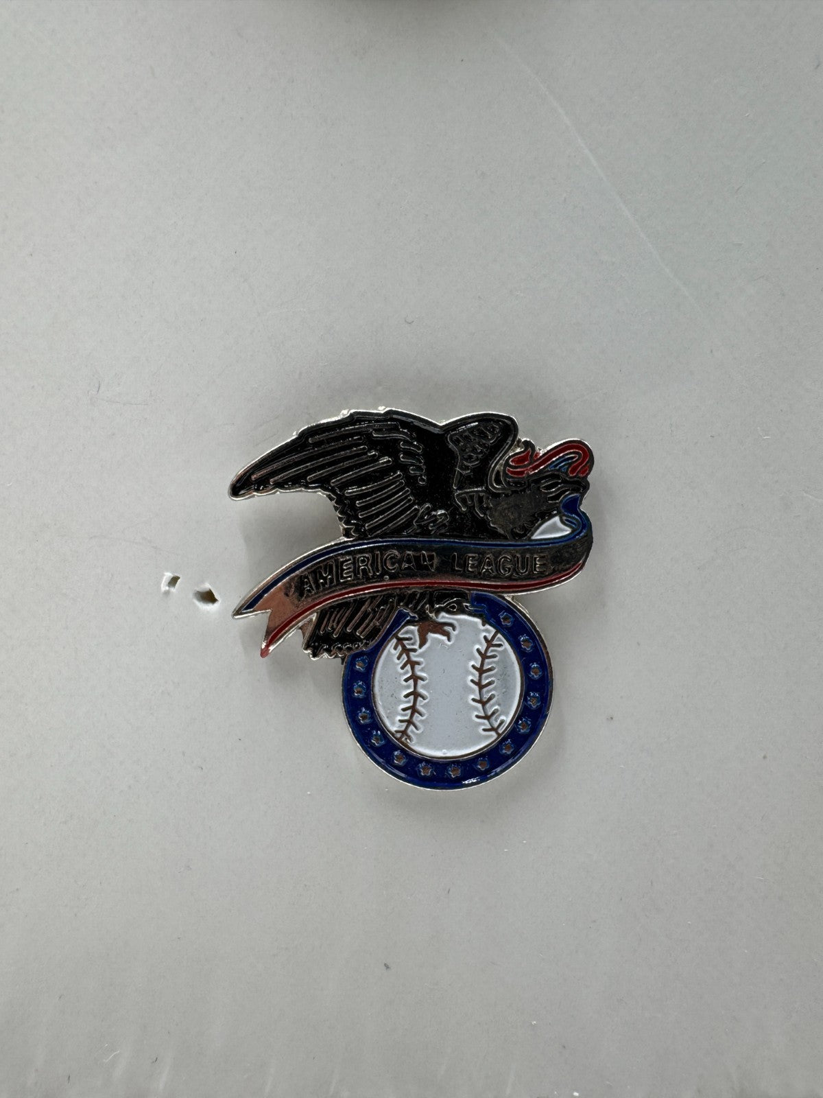 Vintage MLB American League Logo Lapel Pin Baseball Eagle Logo Pin