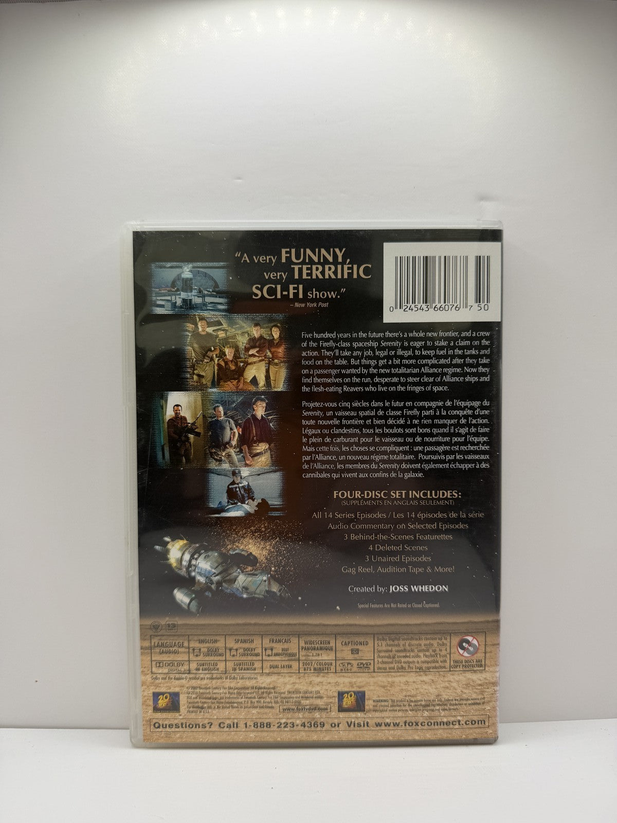 Firefly The Complete Series 4-Disc Set (DVD) Nathan Fillion Sci-Fi