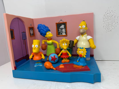 Simpsons World of Springfield Original Simpson's Now & Then Playmates Diorama