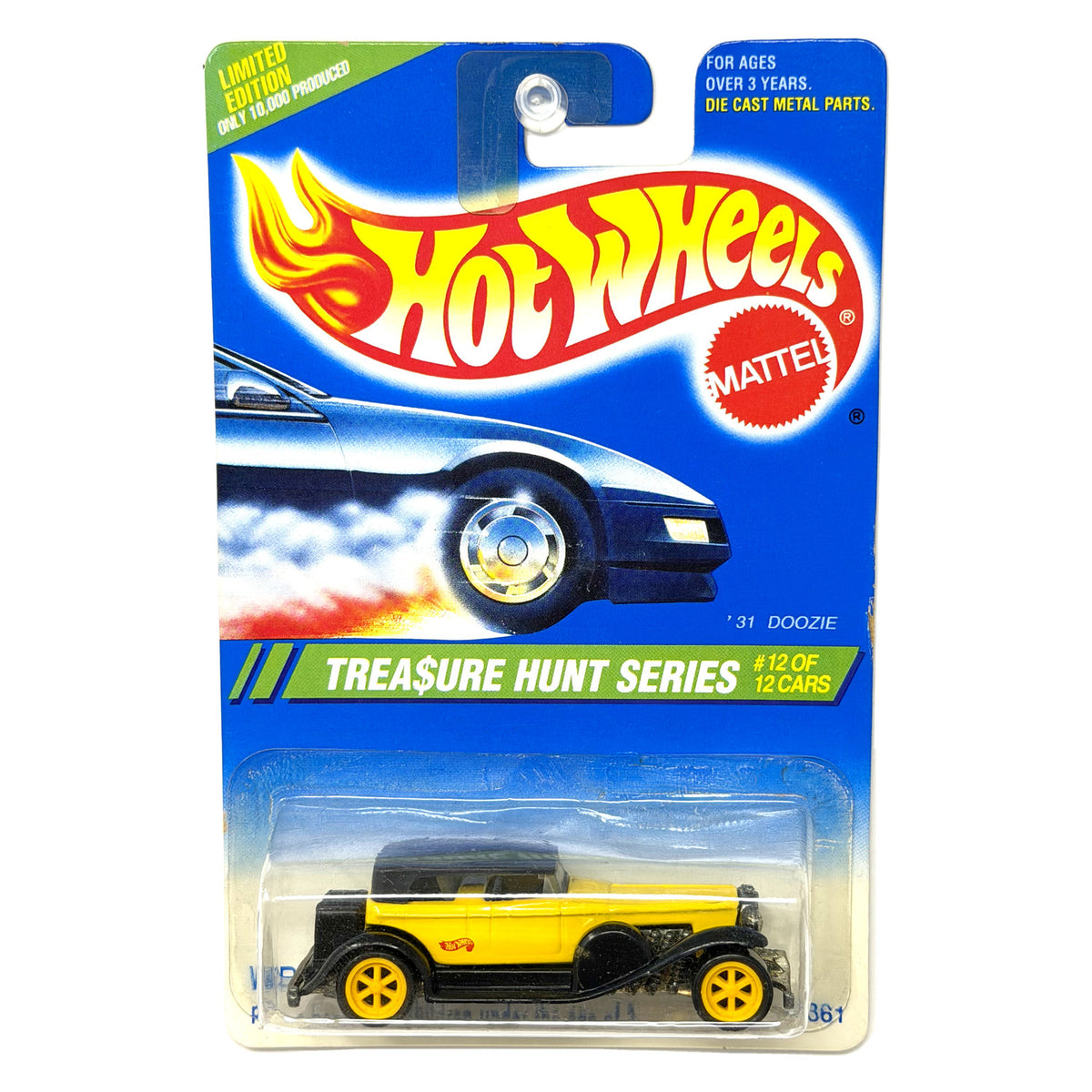 Hot Wheels 1995 Treasure Hunt Series 1931 Doozie 1:64 Diecast Yellow