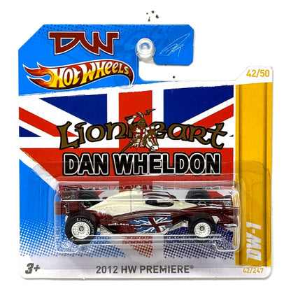 Hot Wheels Premiere 2012 DW-1 Dan Wheldon IndyCar 1:64 Diecast Short Card