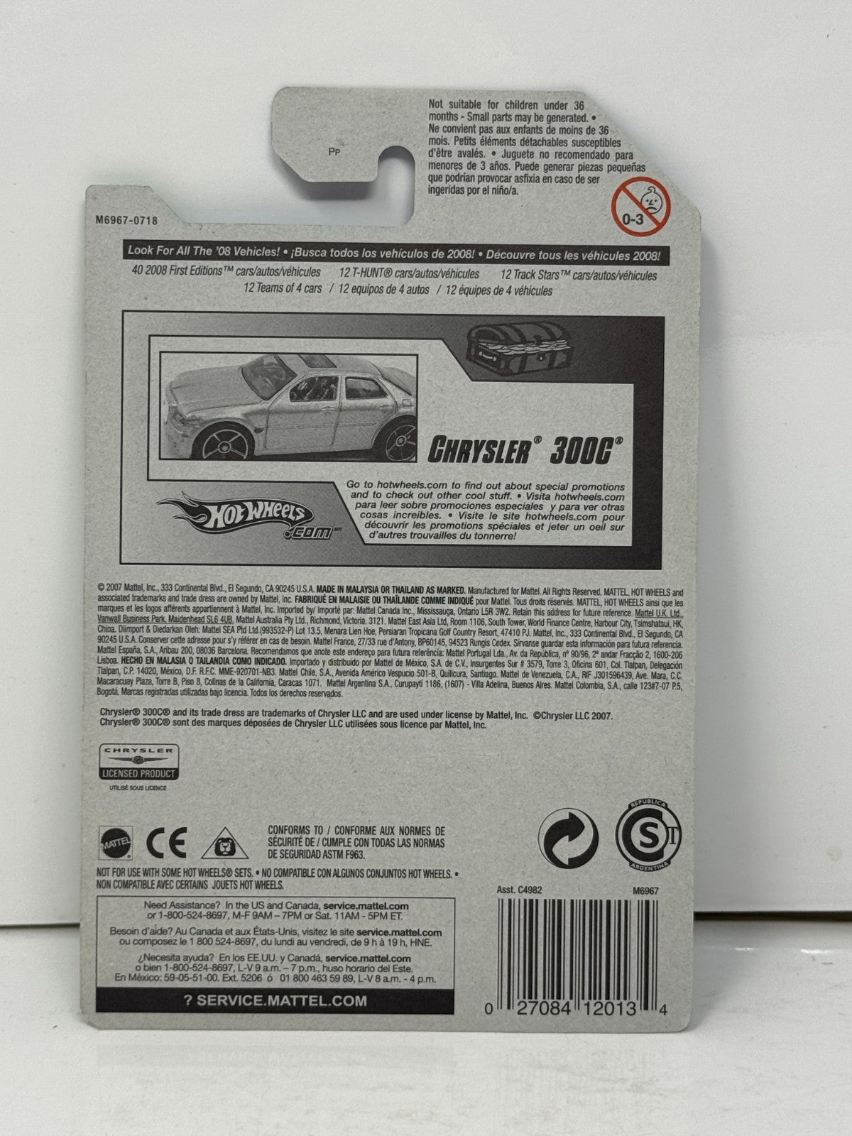 Hot Wheels Treasure Hunt T-Hunt Chrysler 300C 1:64 Diecast