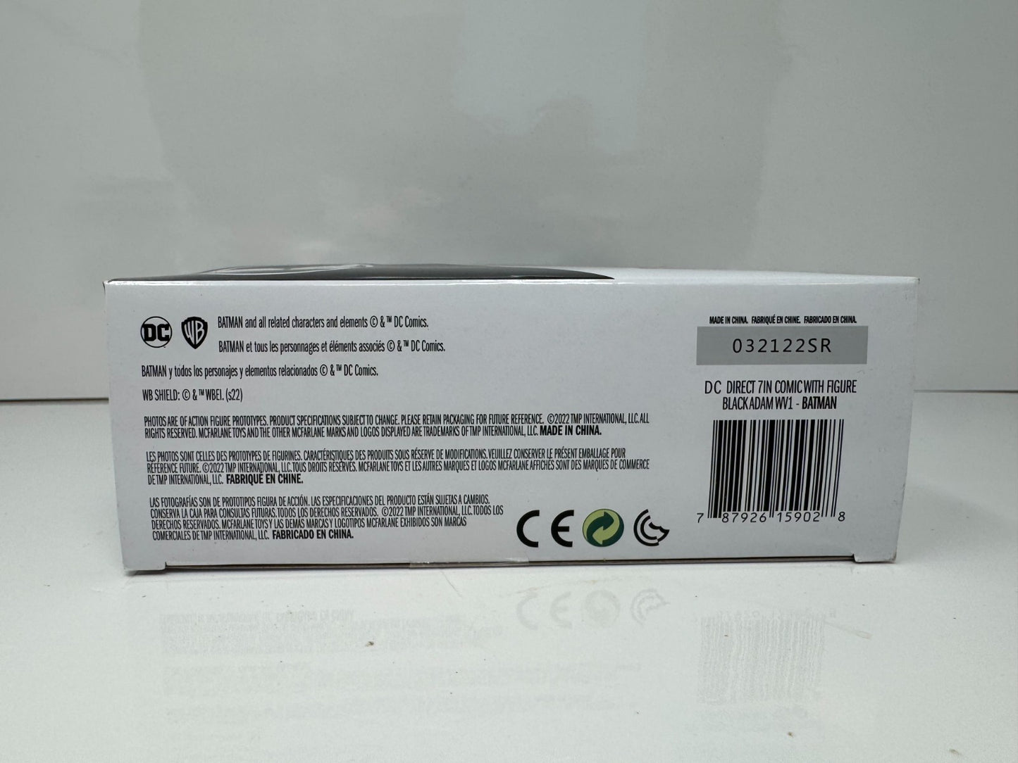 McFarlane DC Direct Page Punchers Black Adam Batman Action Figure