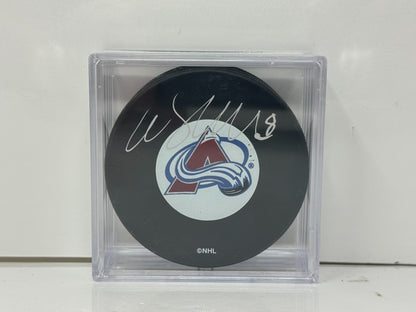 Wojtek Wolski Colorado Avalanche Signed NHL Autograph Puck Silver Auto