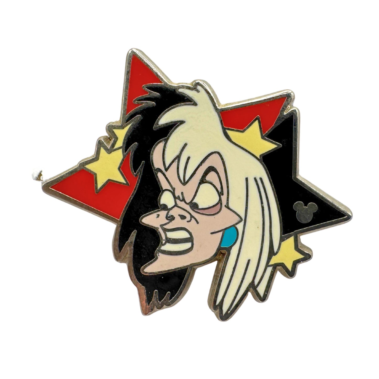 WDW Disney Cruella de Vil Character Stars Hidden Mickey Trading Pin DC1S15