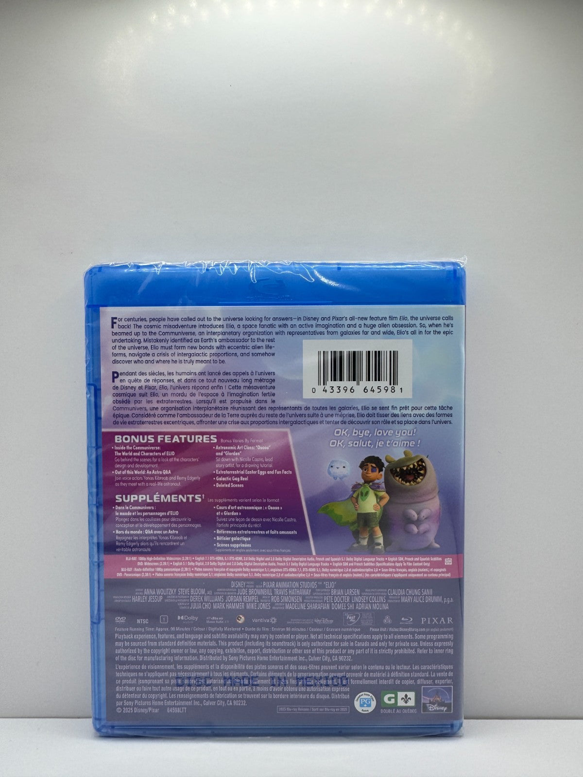 Elio (Blu-ray) Disney Pixar Animated Family New and Sealed!!!