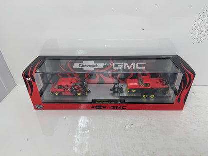 M2 Machines 1976 GMC Sierra Grande 15 & 1973 Chevy Van G10 CHASE 1:64 Diecast