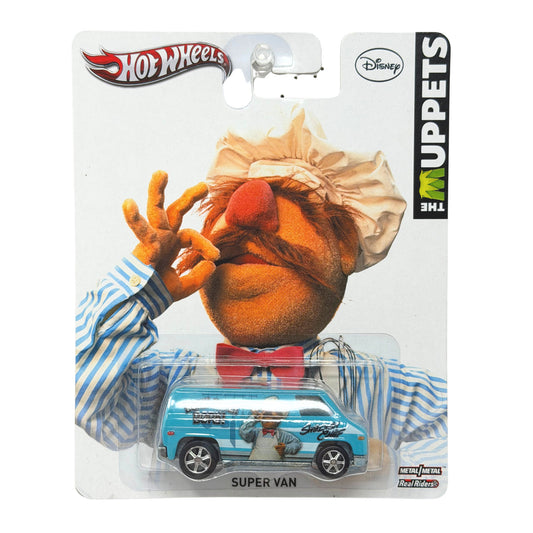 Hot Wheels The Muppets Swedish Chef Super Van 1:64 Diecast Real Riders Blue