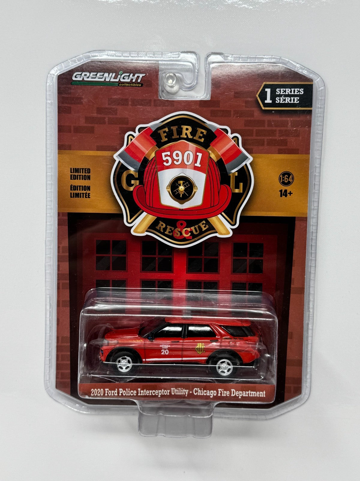 Greenlight Fire & Rescue 2020 Ford Police Interceptor Chicago FD 1:64 Diecast