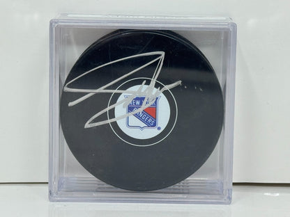 Adam Graves New York Rangers Signed NHL Autograph Puck Silver Auto