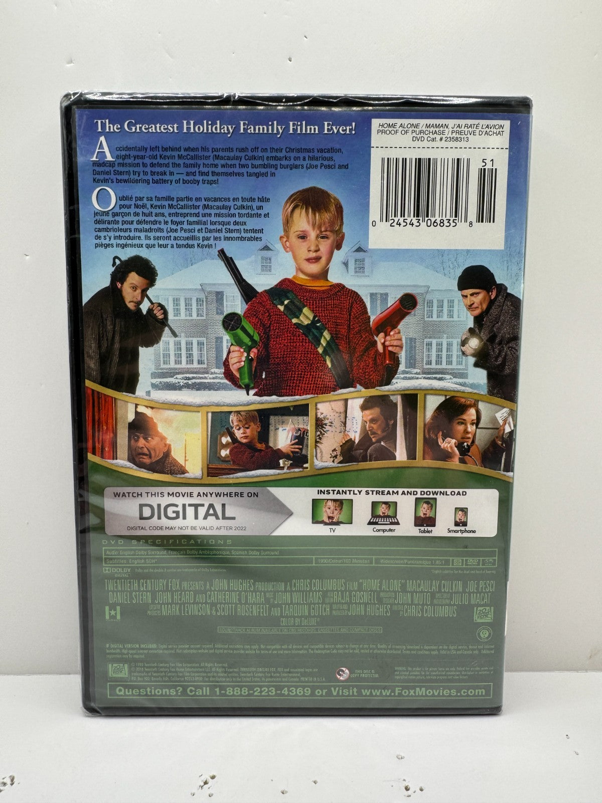 Home Alone (DVD) Macaulay Culkin Christmas Family New and Sealed!!!