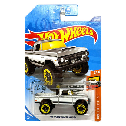 Hot Wheels ZAMAC HW Hot Trucks 1970 Dodge Power Wagon 1:64 Diecast