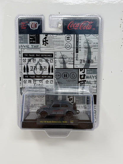 M2 Machines Coca-Cola 1953 Volkswagen Beetle Deluxe USA Model 1:64 Diecast