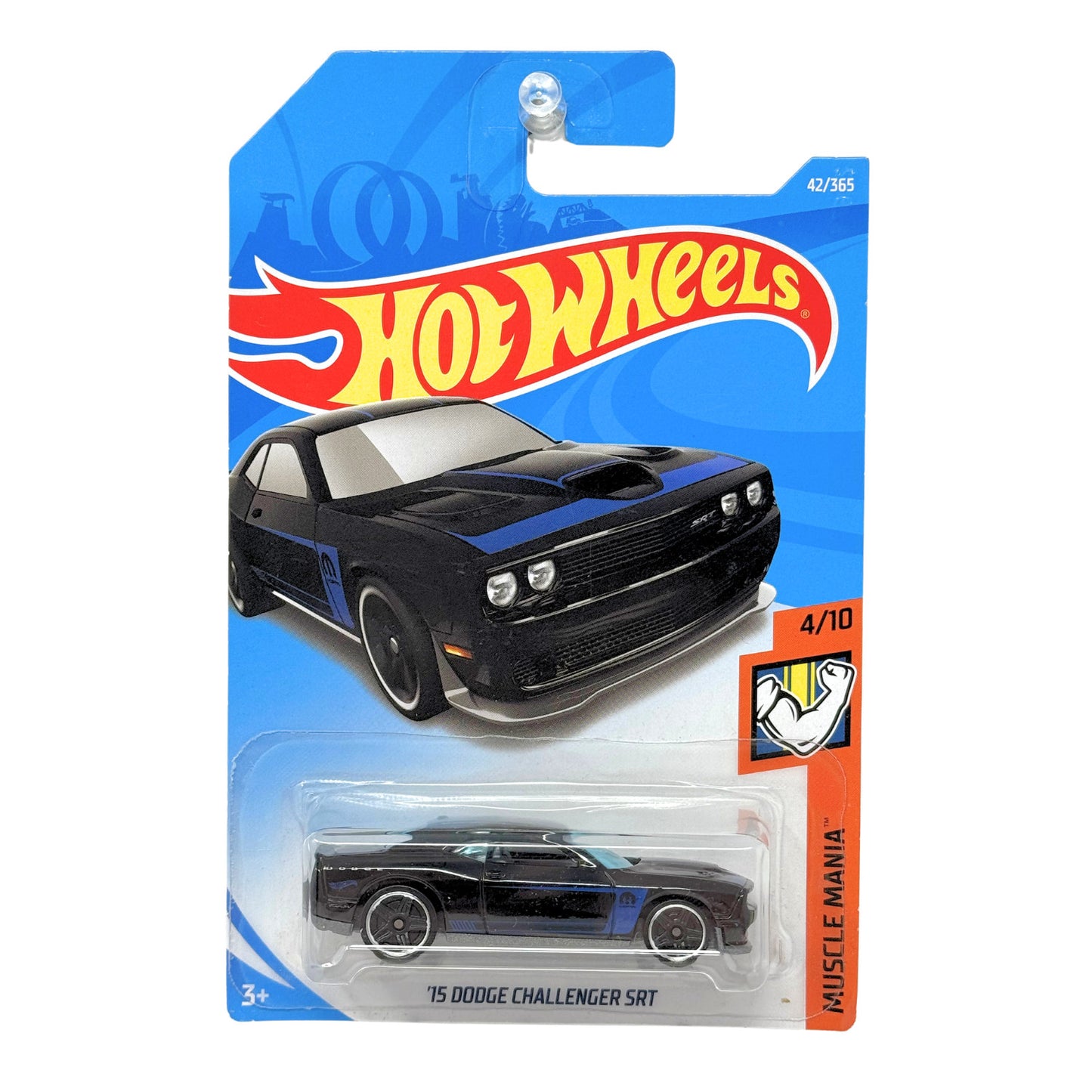 Hot Wheels Muscle Mania 2015 Dodge Challenger SRT 1:64 Diecast Black