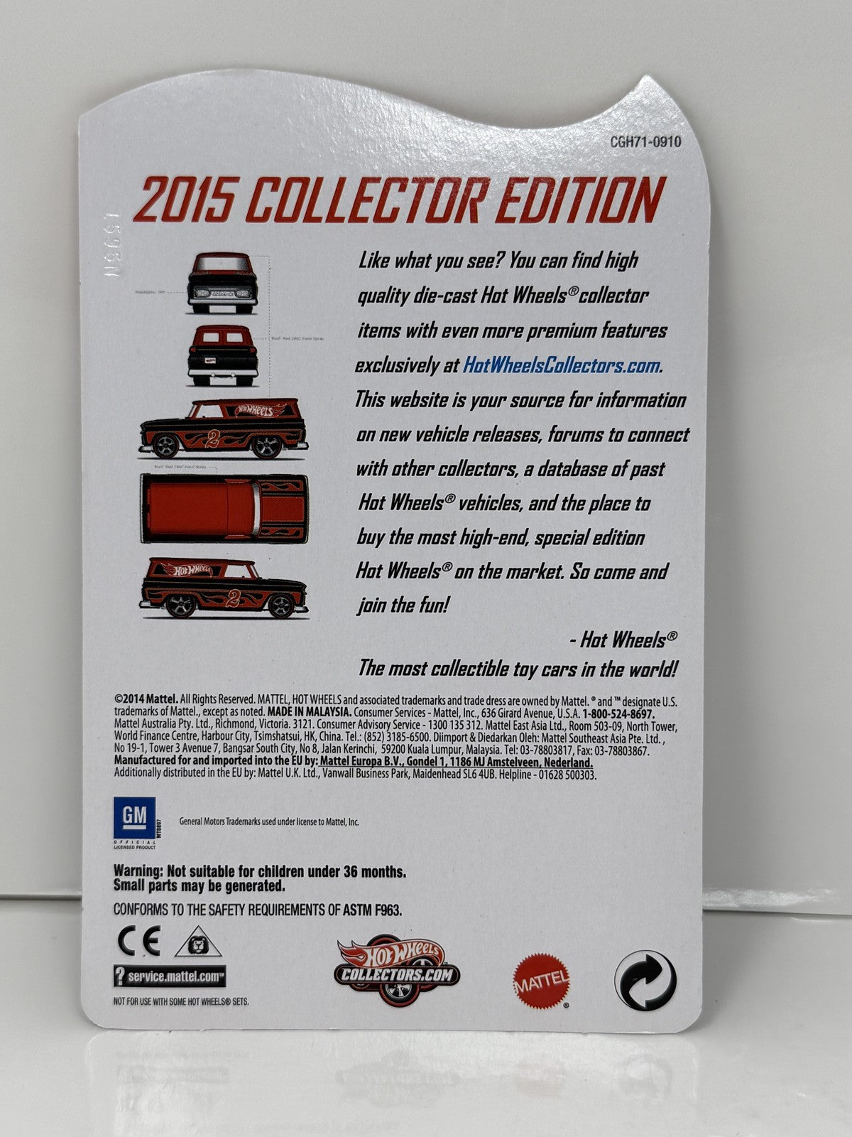Hot Wheels 2015 Collector Edition 1964 GMC Panel K-Mart Mail In 1:64 Diecast