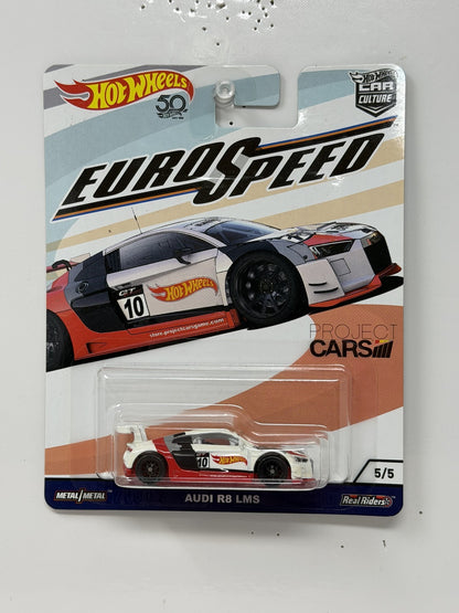 Hot Wheels Euro Speed Project CARS 2 Audi R8 LMS 1:64 Diecast Real Riders