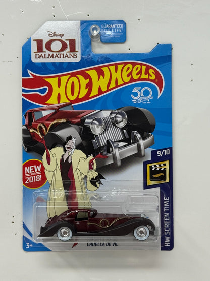 Hot Wheels Super Treasure Hunt Cruella De Vil HW Screen Time 1:64 Diecast