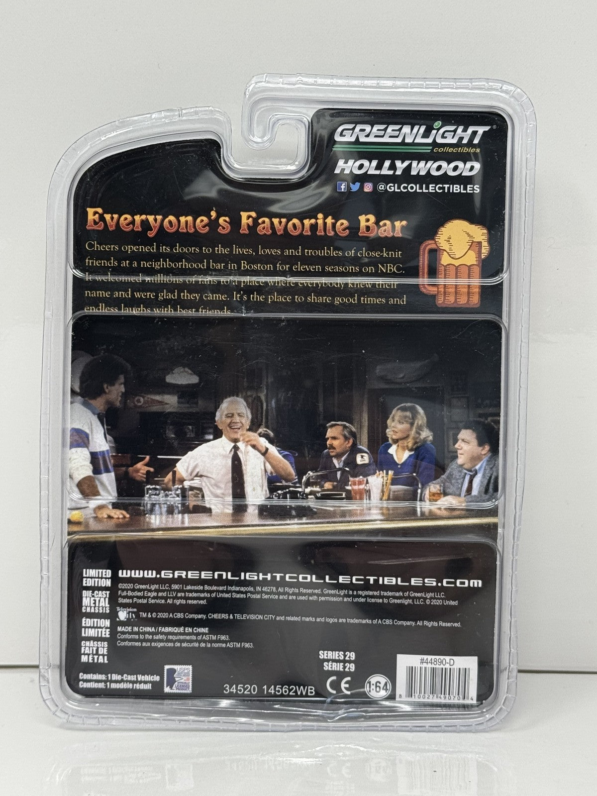 GreenLight Hollywood Cheers U.S. Mail Long-Life Postal Vehicle 1:64 Diecast