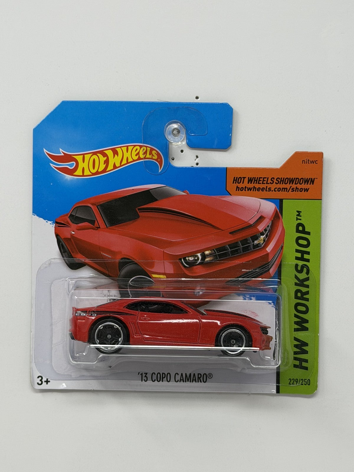 Hot Wheels HW Workshop 2013 COPO Camaro 1:64 Diecast Red Short Card