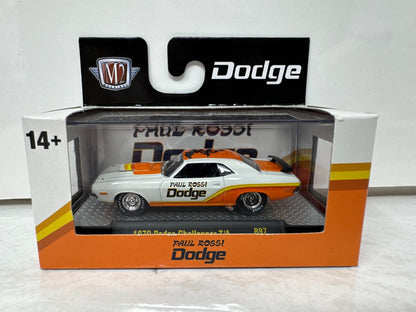 M2 Machines 1970 Dodge Challenger T/A Paul Rossi Drag Car 1:64 Diecast Auto'd