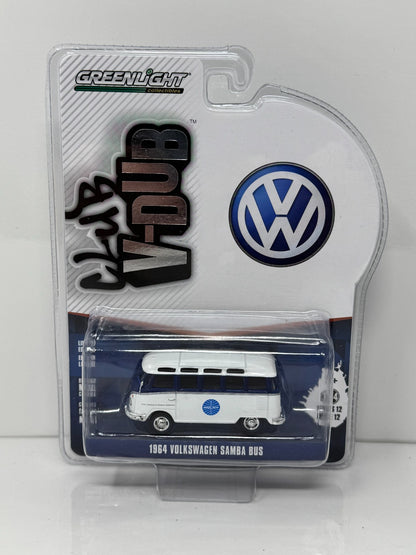 Greenlight Club V-Dub 1964 Volkswagen Samba Bus Pan Am 1:64 Diecast