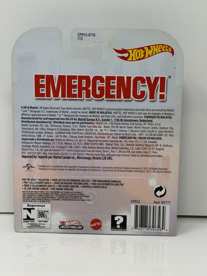Hot Wheels Retro Entertainment Emergency Rapid Responder 1:64 Diecast Red