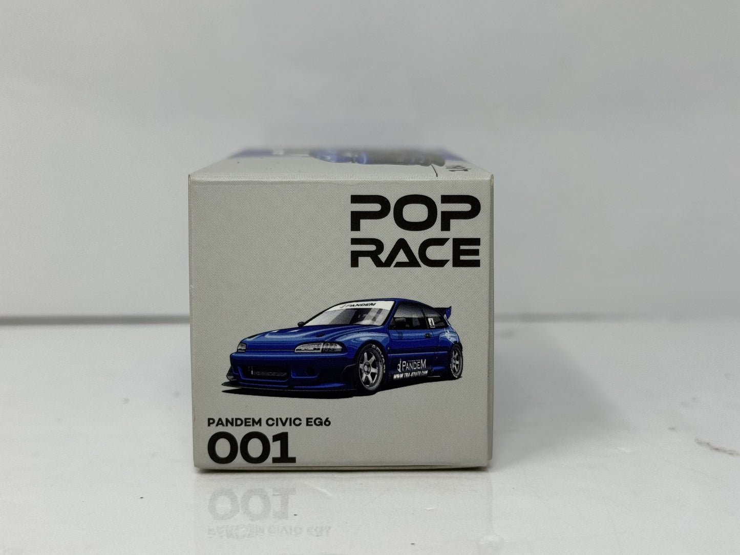 POP RACE Honda Civic EG6 Pandem 1:64 Diecast Blue