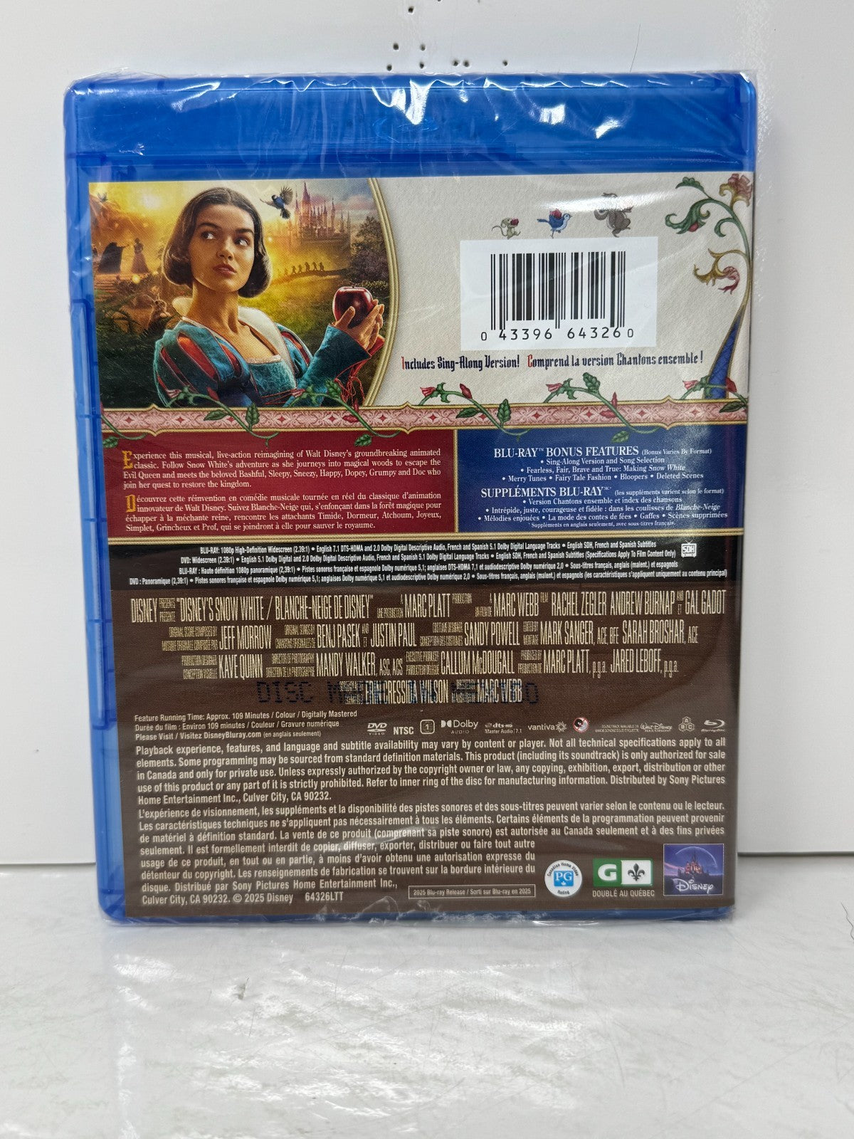 Snow White (Blu-ray) Disney Live Action Brand New and Sealed!!!