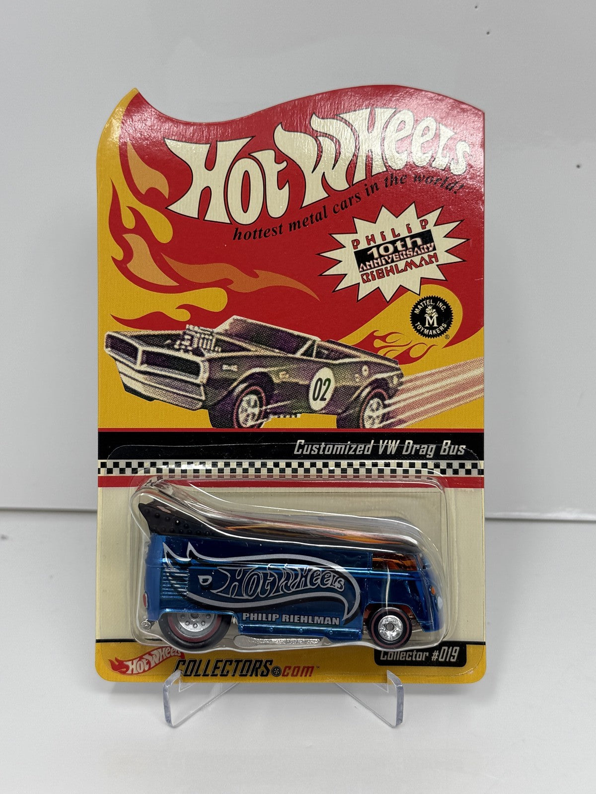 Hot Wheels Phil Riehlman 10th Anniversary VW Drag Bus 1:64 Diecast 2481/10000