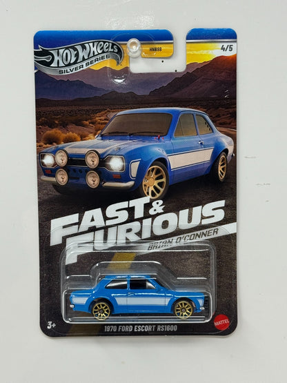 Hot Wheels Silver Series Fast & Furious 1970 Ford Escort RS1600 1:64 Diecast