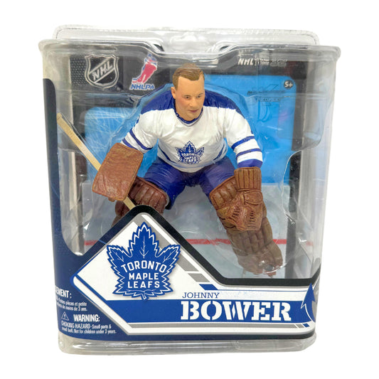 Mcfarlane NHL Johnny Bower Toronto Maple Leafs White Jersey Series 32 Figure