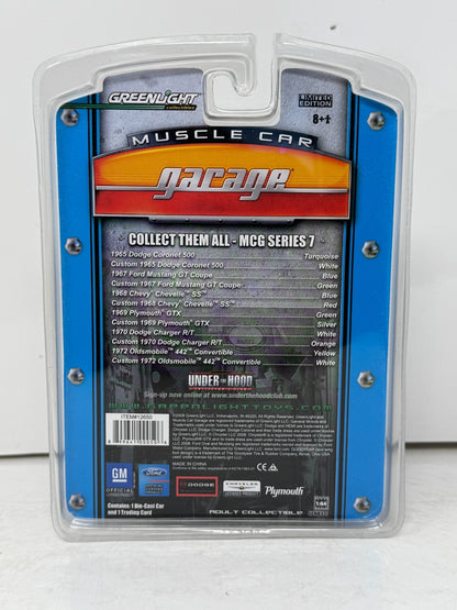 Greenlight Muscle Car Garage Custom 1969 Plymouth GTX GREEN MACHINE 1:64 Diecast