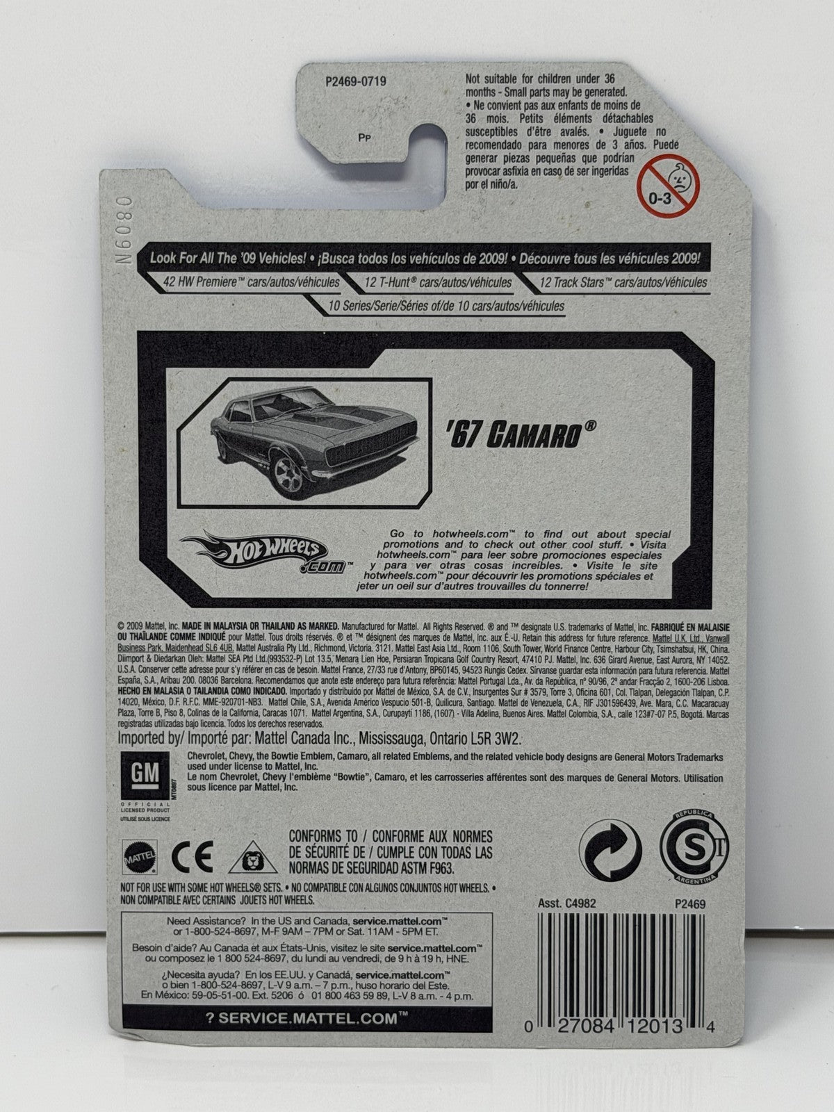 Hot Wheels Dream Garage 1967 Chevrolet Camaro 1:64 Diecast Antifreeze