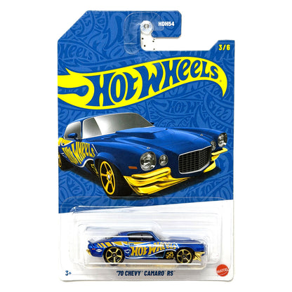 Hot Wheels 58th Anniversary 1970 Chevrolet Camaro RS 1:64 Diecast Blue