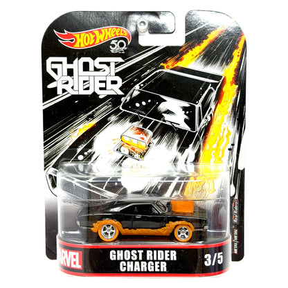 Hot Wheels Retro Entertainment Marvel Ghost Rider Charger 1:64 Diecast