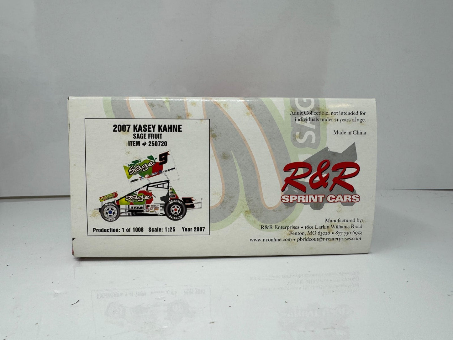 R&R Kasey Kahne #9 Sage Fruit 2007 Sprint Car 125 Diecast