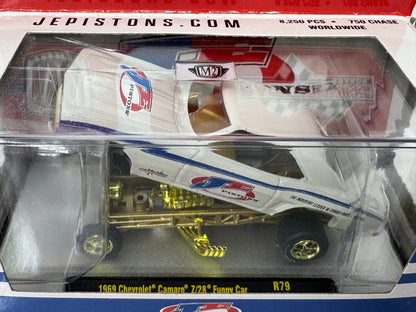 M2 Machines JE Pistons 1969 Chevrolet Camaro Z/28 Funny Car CHASE 1:64 Diecast