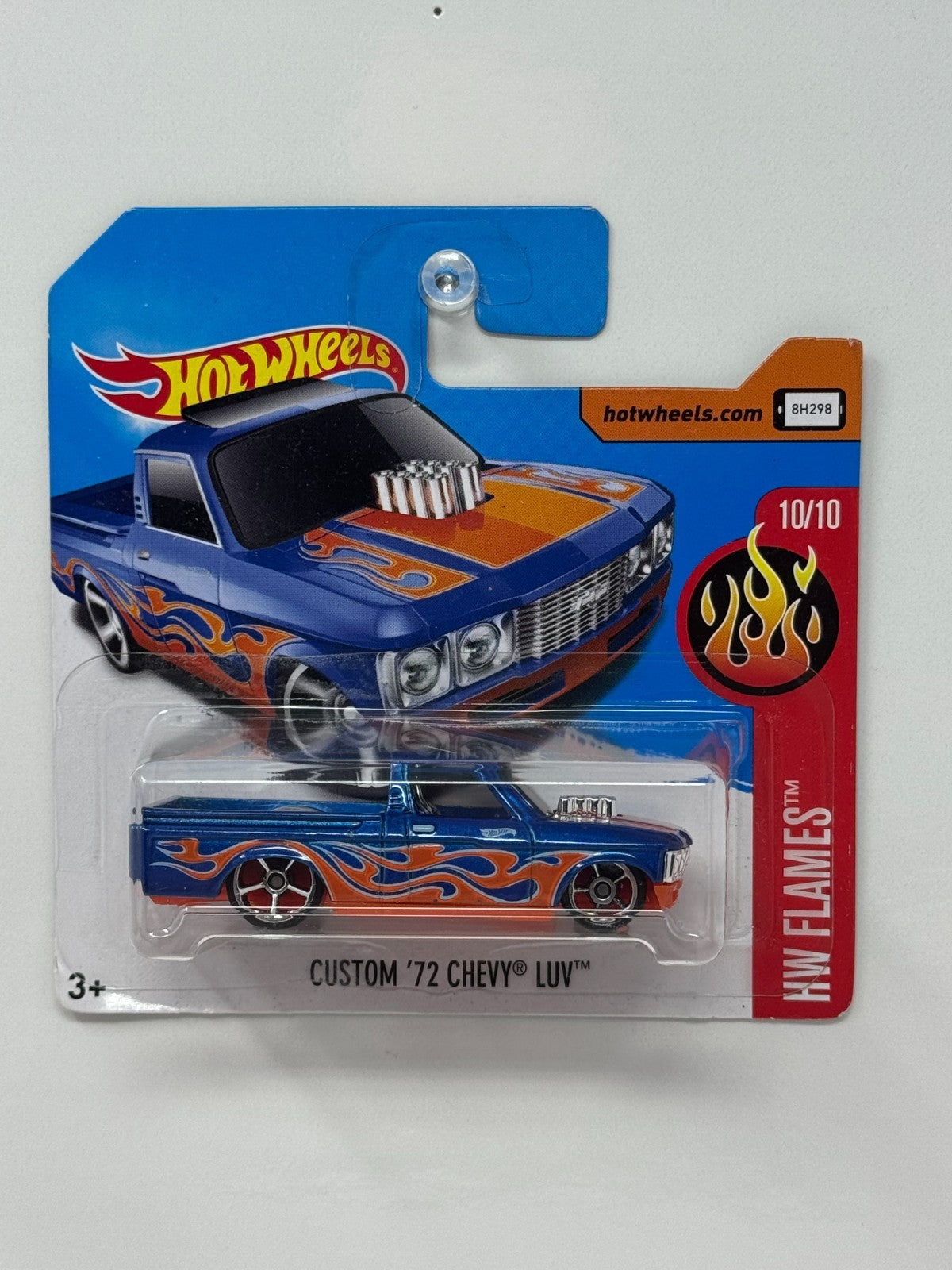 Hot Wheels Flames Custom 1972 Chevy LUV 1:64 Diecast Short Card