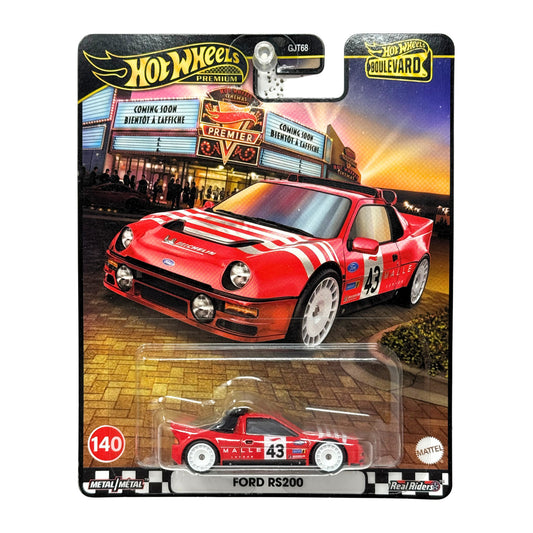 Hot Wheels Premium Boulevard #140 Ford RS200 1:64 Diecast