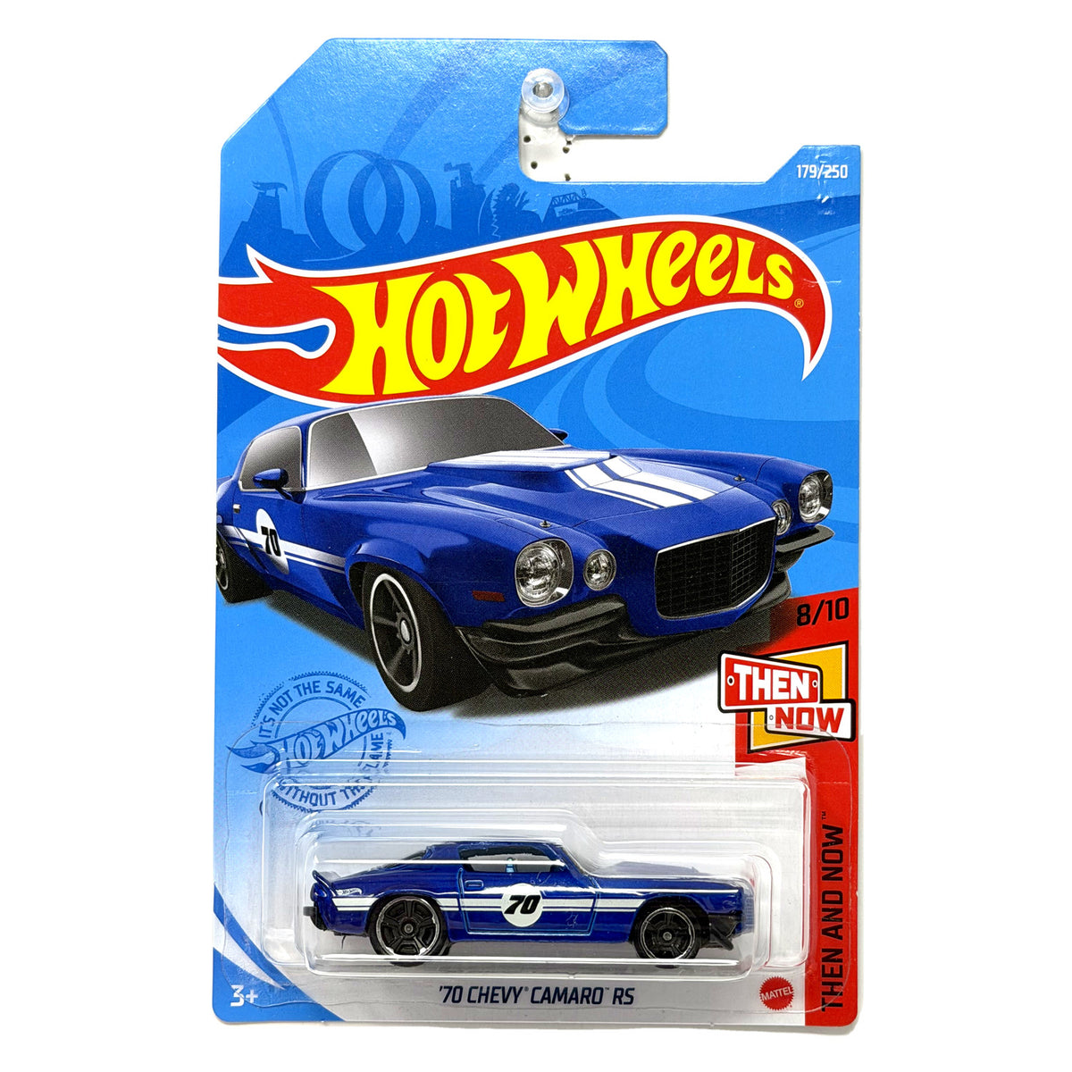 Hot Wheels Then and Now 1970 Chevrolet Camaro RS 1:64 Diecast Blue