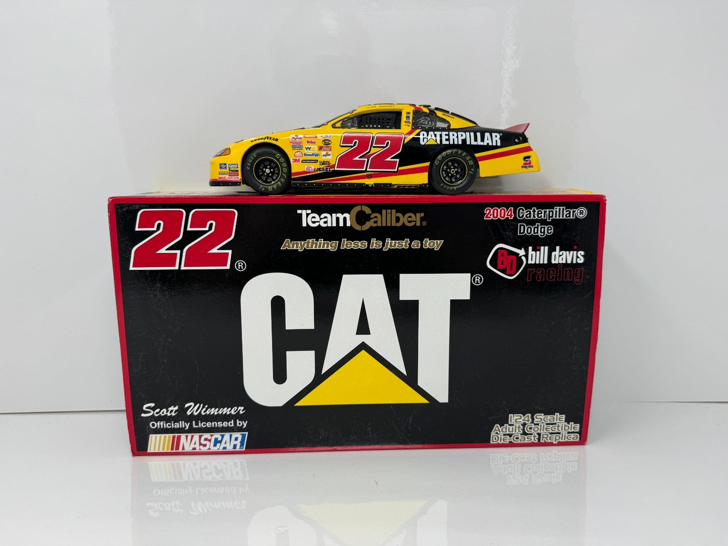 Team Caliber NASCAR Scott Wimmer #22 CAT 2004 Dodge 1:24 Diecast