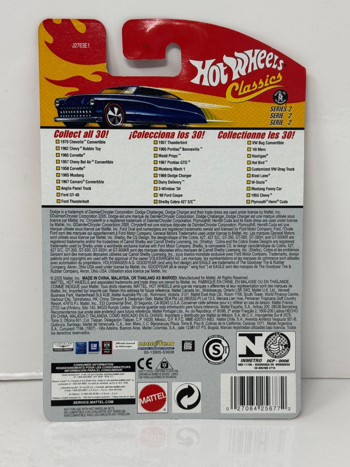 Hot Wheels Classics Series 2 1967 Camaro Convertible 1:64 Diecast