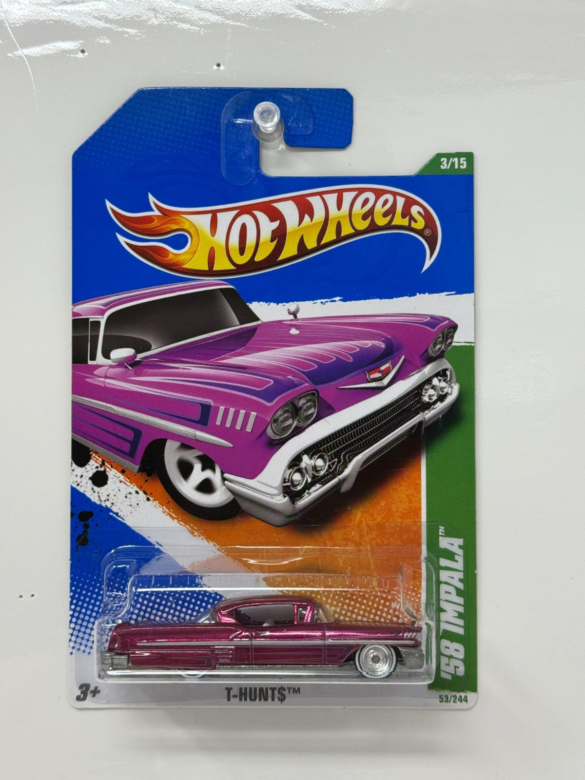Hot Wheels Super Treasure Hunt 1958 Chevy Impala 1:64 Diecast