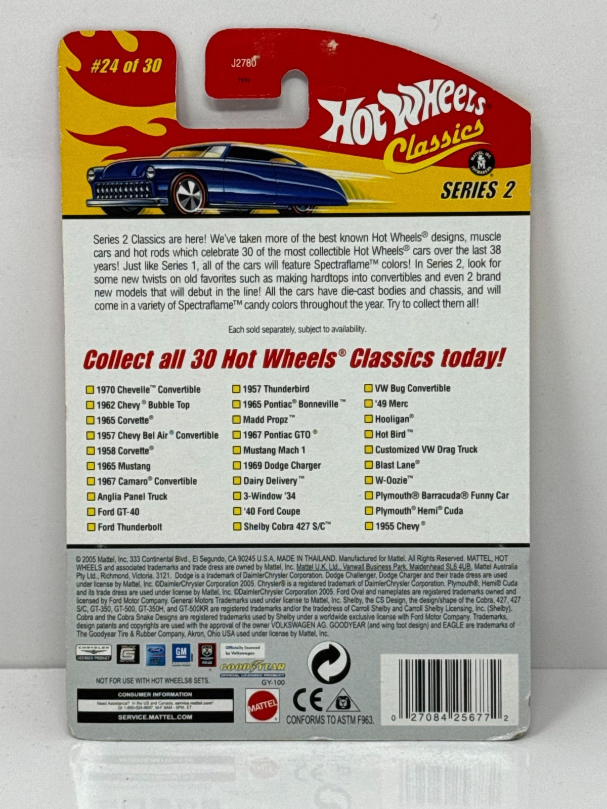 Hot Wheels Classics Hot Bird Series 2 Red 1:64 Diecast
