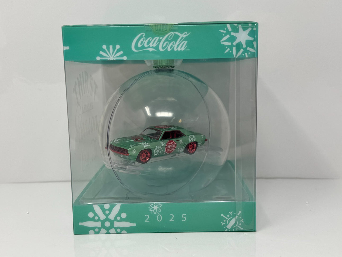 M2 Machines Coca-Cola 2025 1969 Chevy Camaro Ornament CHASE 1:64 Diecast