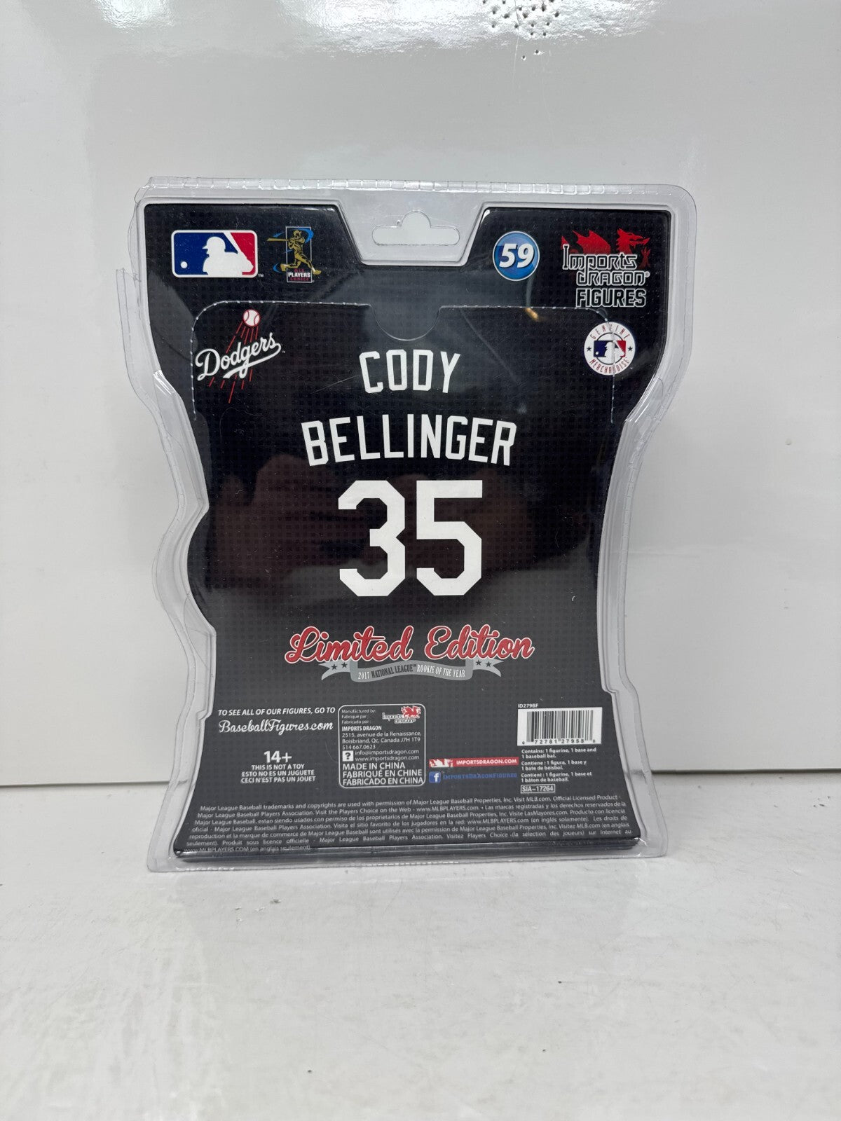 Imports Dragon MLB Cody Bellinger Los Angeles Dodgers Limited Edition Figure