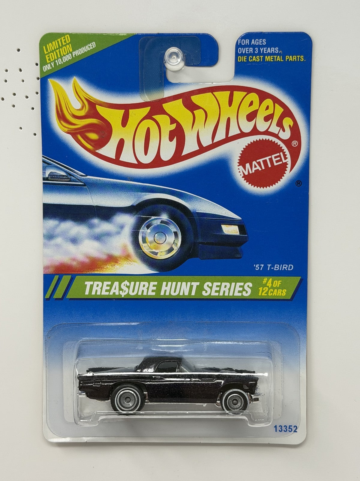 Hot Wheels 1995 Treasure Hunt Series 1957 Ford Thunderbird 1:64 Diecast Black