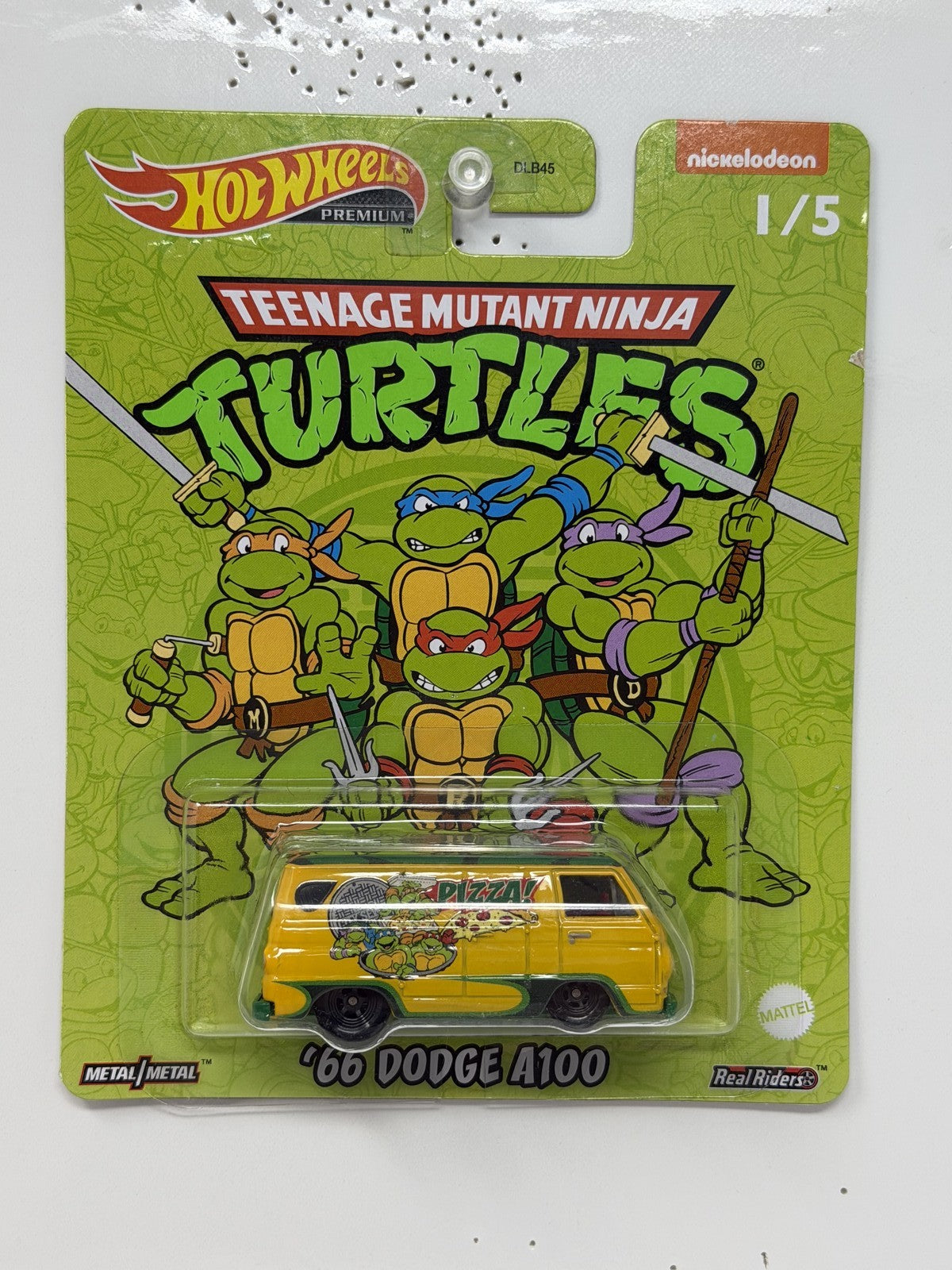 Hot Wheels Premium Teenage Mutant Ninja Turtles 1966 Dodge A100 1:64 Diecast