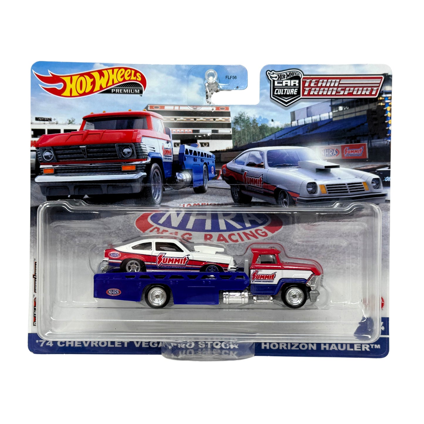 Hot Wheels Premium Team Transport #34 1974 Chevrolet Vega Pro Stock Horizon Hauler 1:64 Diecast