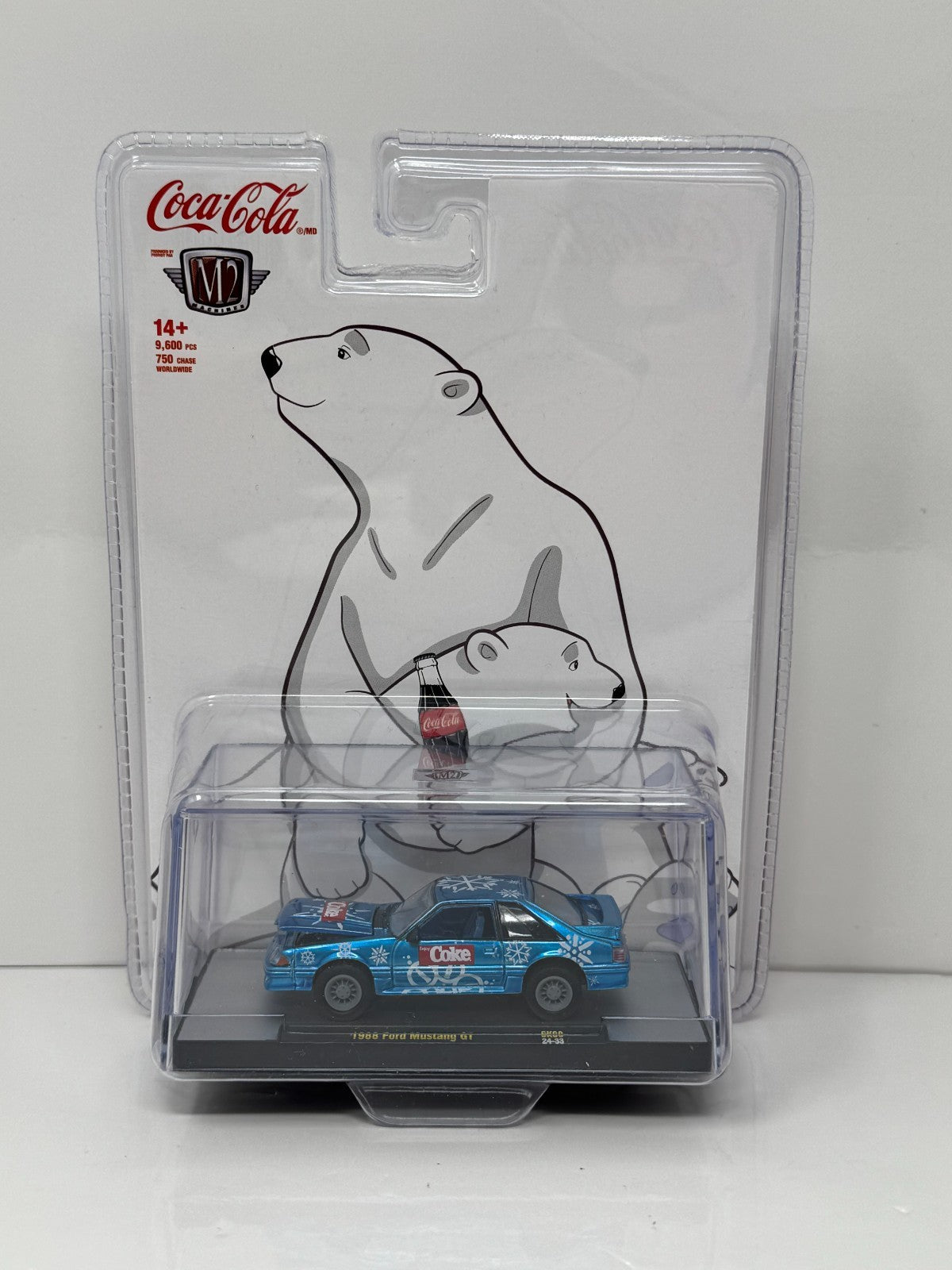M2 Machines Coca-Cola 1988 Ford Mustang GT 1:64 Diecast